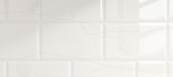 smooth tile textures, glossy, reflecting a nearby light source, photorealistic, covering an elegant kitchen backsplash, highly detailed, with water droplets, rendered in high resolution, neutral colors, bright artificial lighting, shot with a 85mm lens