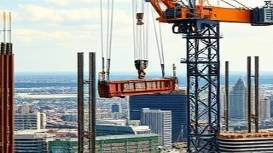 dynamic remodelers construction, collaborative, lifting steel beams, photorealistic, bustling cityscape in the background, highly detailed, hydraulic crane in motion, fast autofocus, metal metallic sheen, backlit natural sunlight, shot with a 24mm lens
