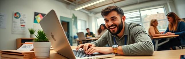 innovative budgetfriendly ideas, excited expression, designing on a laptop, photorealistic, collaborative workspace with diverse people, highly detailed, tapping keyboard sound, precise imagery, bold colors, fluorescent lighting, shot with a fisheye lens.